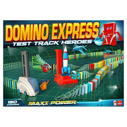 Coffret Domino Express Ultra Power - 188 Dominos + Machine à Placer + 200 Dominos Supplémentaires - Jeu De Construction Dès 6 Ans - 6