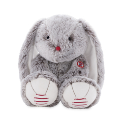 Doudou lapin gris 38 cm