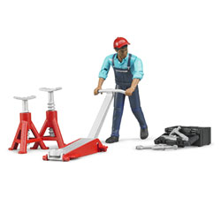 Set mecanicien BWorld avec figurine et accessoires