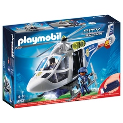 6921 - Playmobil City Action - Hélicoptère de Police avec projecteur