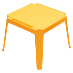 Table carrée enfant Jaune