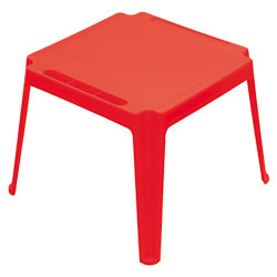 Table carrée enfant Rouge