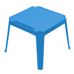 Table carrée enfant Bleu Foncé