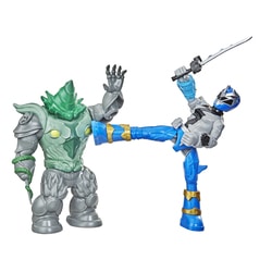Figurines Power Rangers Dino Fury Battel Attackers - Blue Ranger et Shockhorn