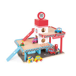 Garage station service en bois