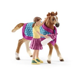 Figurine cheval et couverture Schleich : King Jouet, Figurines
