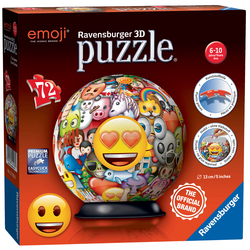 Puzzle 3D rond 72 pièces Emoji