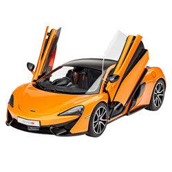 Maquette Mac Laren 570S avec peintures et accessoires