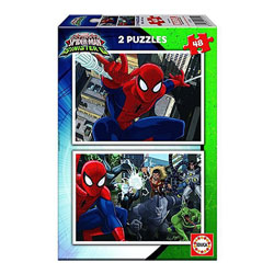 2 puzzles de 48 pièces Spiderman vs The Sinister 6