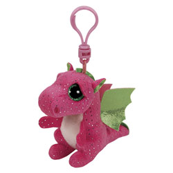 Beanie Boo's-Porte-clés peluche Darla Le Dragon