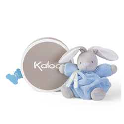 Doudou lapinou bleu 18 cm