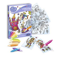 Stickers vitraux Prince et Princesses