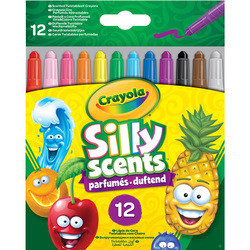 12 crayons cire parfumés rétractables