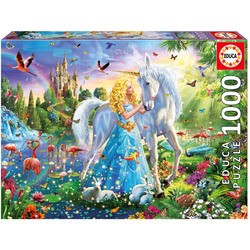 Puzzle 1000 pièces La Princesse et la Licorne