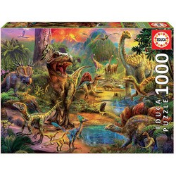 Puzzle 1000 pièces "Terre des dinosaures" 