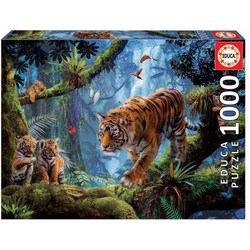 Puzzle 1000 pièces – Tigres dans l’Arbre