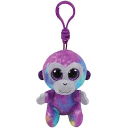 Beanie Boo's- Porte-clés Zuri le singe multicolore