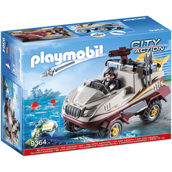 9364 - Véhicule amphibie et bandit Playmobil City Action