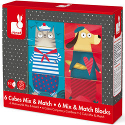 6 cubes Mix et Match chiens et chats