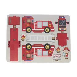 Puzzle 3D camion de pompier