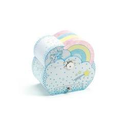 Doudou Et Compagnie MELI-MELO MUSIKDOSEN - Piccolo Cuscinetto Comfort E Porta Musica Per Neonati | Morbido E Lavabile A 30° | Compagno Di Nanna E Giochi