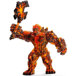 Figurine Golem de lave avec arme