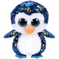 Flippables-Peluche à sequins Payton le pingouin 15 cm