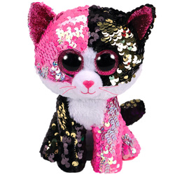 Flippables-Peluche à sequins Malibu le chat 23 cm