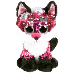 Flippables-Peluche à sequins Jewel le renard 23 cm