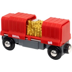 Brio World 33938-Wagon Cargo rouge
