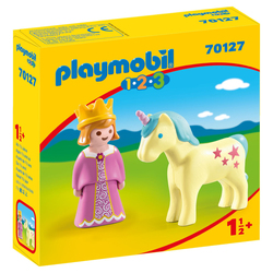 70127 - Playmobil 1.2.3 Princesse et licorne