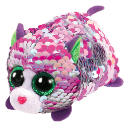 Teeny Ty sequins - Peluche Lilac le chat 8 cm