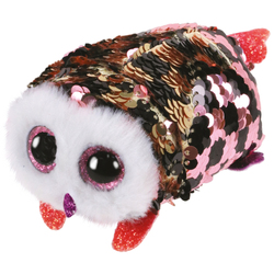 Teeny Ty sequins - Peluche Checks le hibou 8 cm