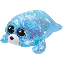 Flippables Small - Peluche sequins Waves le phoque 15 cm