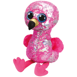 Flippables Large - Peluche sequins Pinky le flamant 41 cm