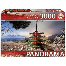 Puzzle 3000 pièces – Mont Fuji et Pagode Chureito, Japon