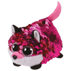 Teeny Ty sequins - Peluche Jewel le renard 8 cm