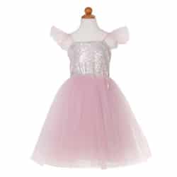 Déguisement robe de princesse à sequins argentés 3-4 ans