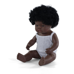 Poupon fille africaine Miniland 38 cm