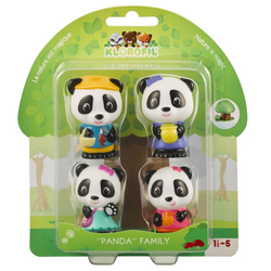 Klorofil - 4 figurines famille panda