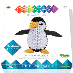 Creagami pingouin origami 3D