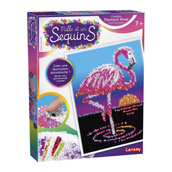 Mille et un sequins flamant rose