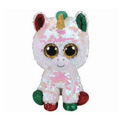 Peluche sequins Flippables Startdust la licorne 15 cm