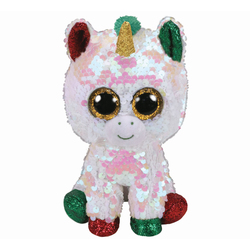 Peluche sequins Flippables Stardust la licorne 23 cm
