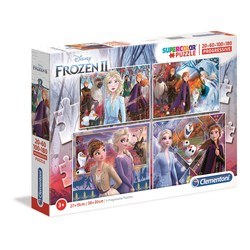 Coffret 4 puzzles - La reine des Neiges 2