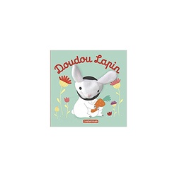 Livre et peluche doudou lapin