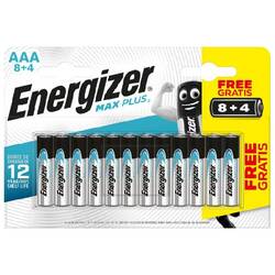 8 Piles Alcaline Max+ AAA  + 4 offertes / Energizer Max+