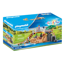 70343 - Playmobil Family Fun - Famille de lions avec végétation