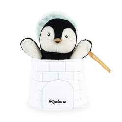 Doudou marionnette cache-cache Gabin le pingouin