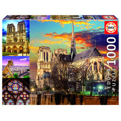 Puzzle 1000 pièces – Notre Dame Collage